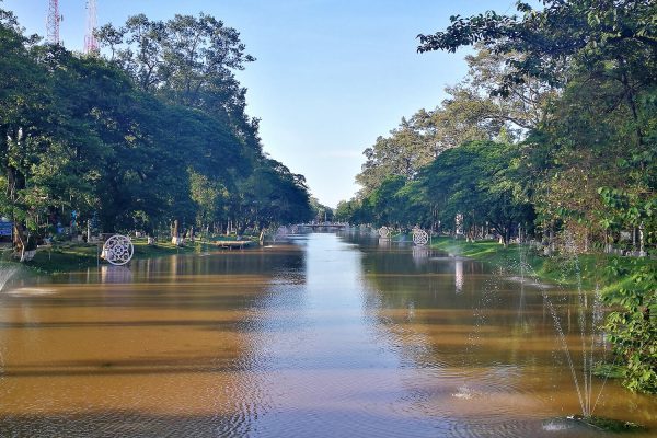Siem Reap River passing through the city centre